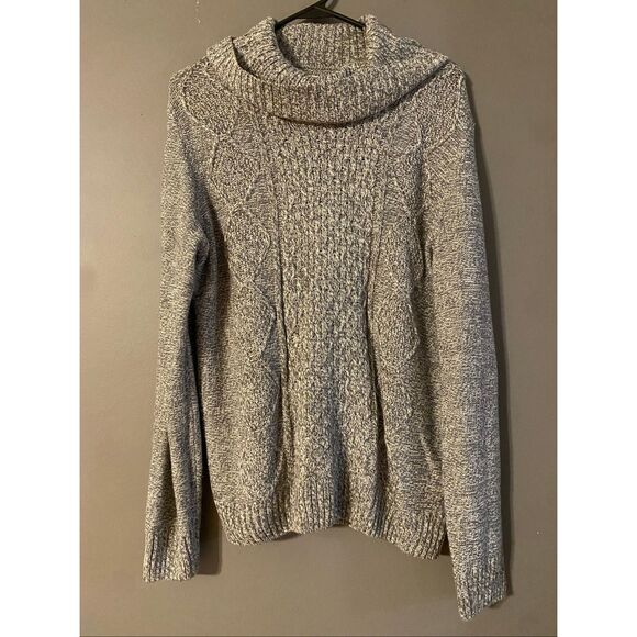 Faded Glory Gray Knit Cowl Neck Sweater Size XL NWOT - Picture 2 of 7